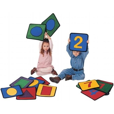 CARPETS FOR KIDS Carpets For Kids 920 Shape/Number Squares - Set of 20 920